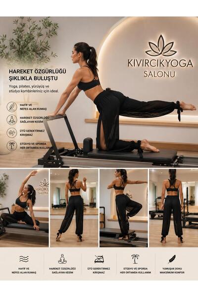 Kıvırcıkyoga Pilates spor pantolonu