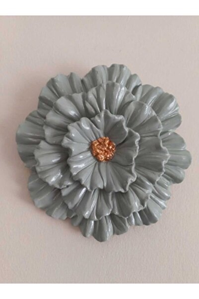 ZE DEKORASYON DUVAR DEKORASYON ÇİÇEĞİ 16.5CMX16.5CM-IHLAMUR YEŞİLİ RENGİ AZTE...