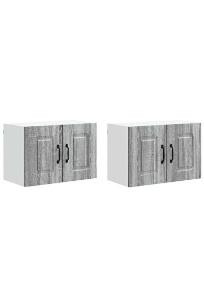 vidaxl Dulap de bucătărie Kalmar 2 pcs Gri Sonoma 60 x 31 x 40 cm