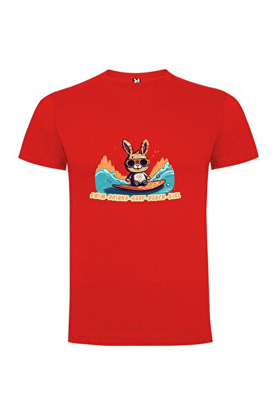 iLovePrints Bunny Surfing Sensation Tshirt