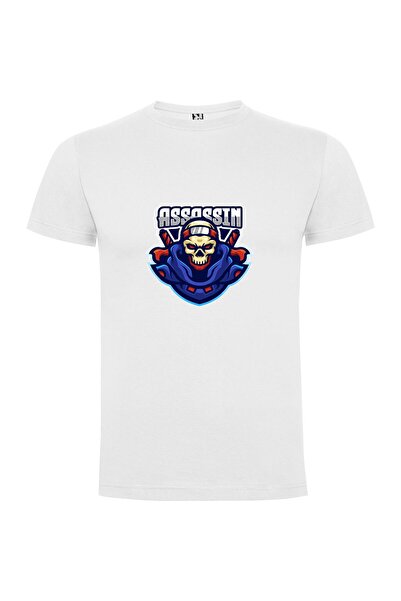 iLovePrints Helm Skull Assassin Tshirt