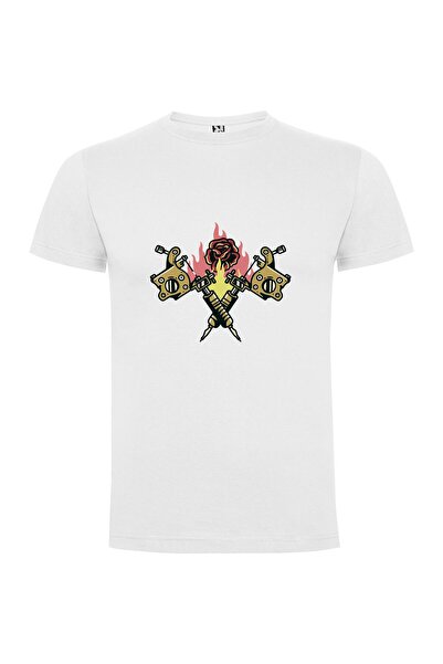 iLovePrints Guns & Roses Ink Tshirt