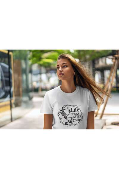 iLovePrints Life Begins After Coffee Tshirt