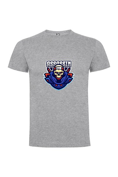iLovePrints Helm Skull Assassin Tshirt