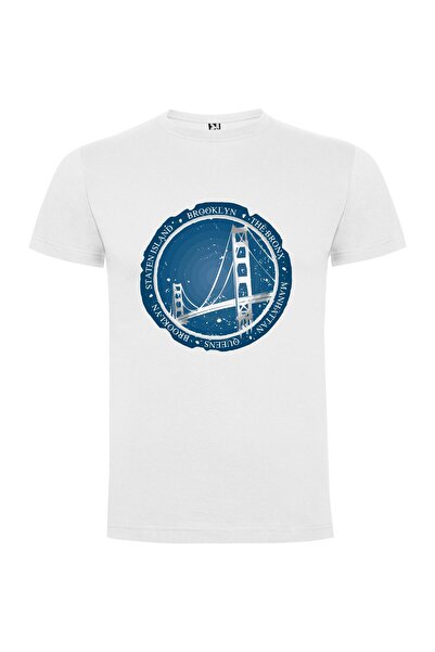 iLovePrints Bridge Skylines Collide Tshirt