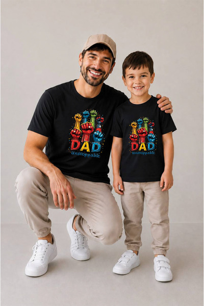 genosha Combinație Tată-Fiu Vândută la unitate Tricou supradimensionat 100% b...