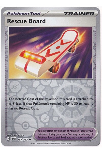 Pokemon لوحة الإنقاذ [ريورس هولو] 159/162 - القوات المؤقتة - بطاقة (لون النعناع)