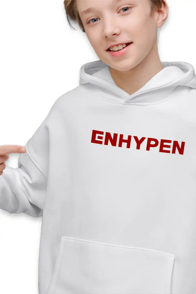 OEM Детски суичър за момчета Enhypen Готин K-pop мърч "