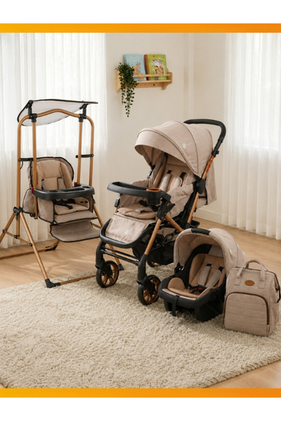 modabebekler 4’ü 1 Arada Premium Mama Sandalyesi, Travel Sistem Bebek Arabası...