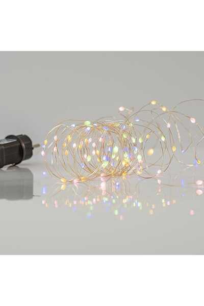 Generic 100 λαμπάκια LED σε σειρά, 10 m, ασημί καλώδιο χαλκού (Copper), 11 πρ...