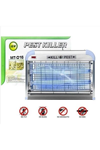 Generic Pest Killer Ηλεκτρικό Εντομοκτόνο 16W, 34×9×24(h) cm, Ασημί Μπλε