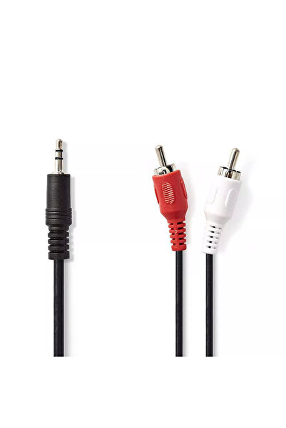 Nedis Cablu Audio Stereo Jack 3.5 mm tata - 2x RCA tata 1m