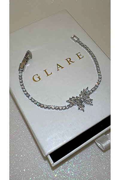 GLARE JEWELRY CO Butterfly Model Zircon Stone Design Waterway Steel Bracelet ...