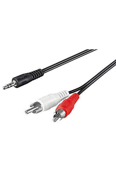 goobay Cablu audio adaptor Jack tata 3.5 mm la stereo 2x RCA tata 0.5m