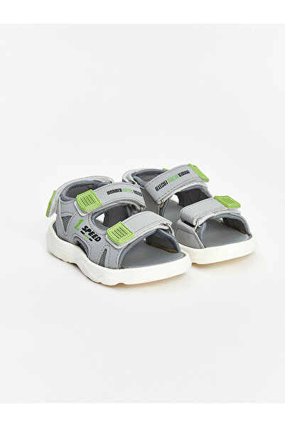 LC Waikiki Lcw Steps Gray Velcro Baby Boy Sandals