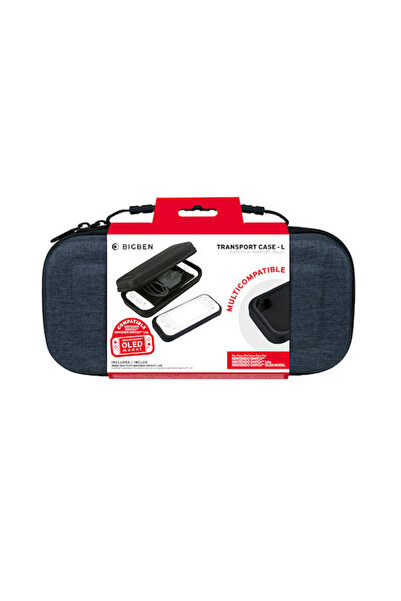 Bigben Interactive Μεγάλη υφασμάτινη θήκη μεταφοράς για Switch, γκρι