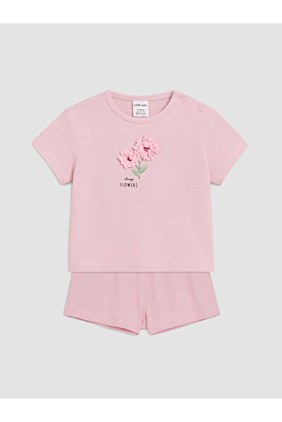 LC Waikiki Floral Baby Girl Shorts Set for Style Enthusiasts from Uzg Store