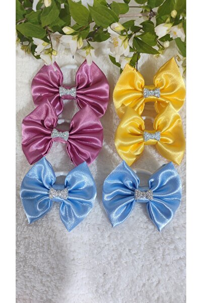 Çiğdem Tuhafiye Satin Double Children's Buckle 3 Pairs