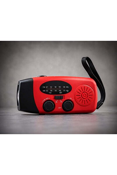Panther PT-6894 5'i 1 Arada Deprem ve Acil Durum Radyosu - Solar, Çevirmeli, ...