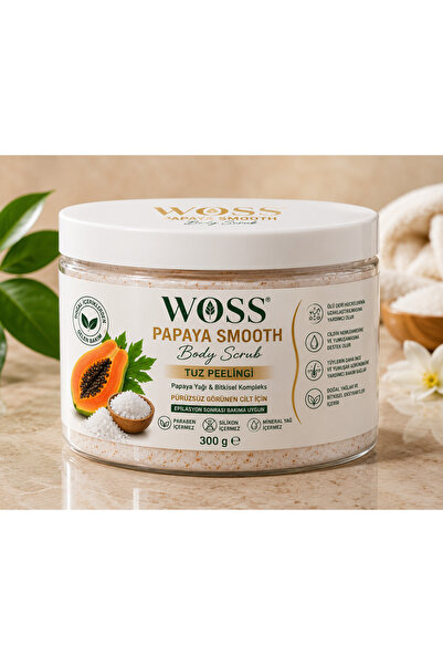 Woss PAPAYA SMOOTH BODY SCRUB 300 G.