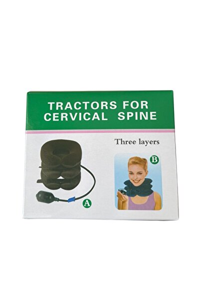 ADIRI SHOP Guler cervical gonflabil pentru tracțiune și susținere a coloanei ...