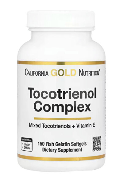California Gold Nutrition , Tocotrienol Complex with Vitamin E, 150 Fish Gela...