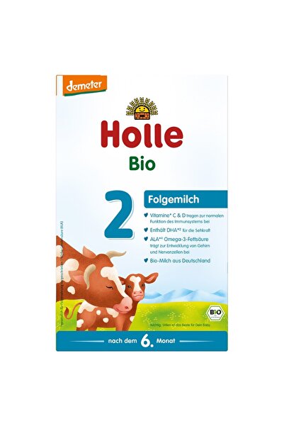Holle Lapte praf de vaca pentru sugari 6 luni Formula 2 demeter,