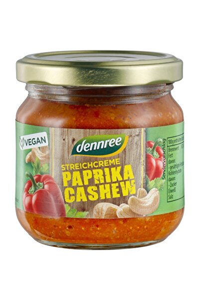 Dennree Pate vegetal cu ardei si caju,