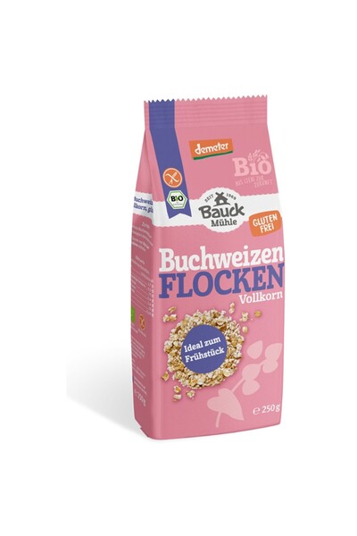 Bauckhof Fulgi de hrisca integrali fara gluten,