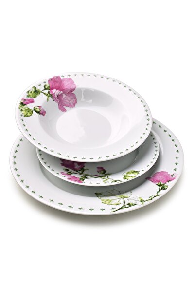 MONDEX Set de veselă din porțelan AFFEKDESIGN LEA MALLOW 27/21.8/19.2 cm Alb ...
