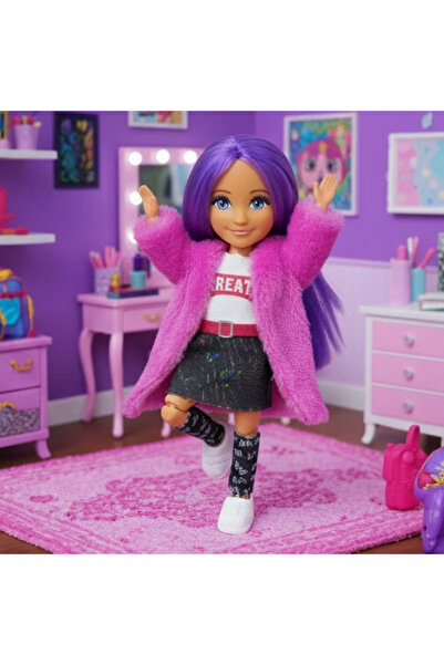 Generic Brand Ankiki Fashion Icon Doll Figure 13 cm - "Great" Style with Purp...