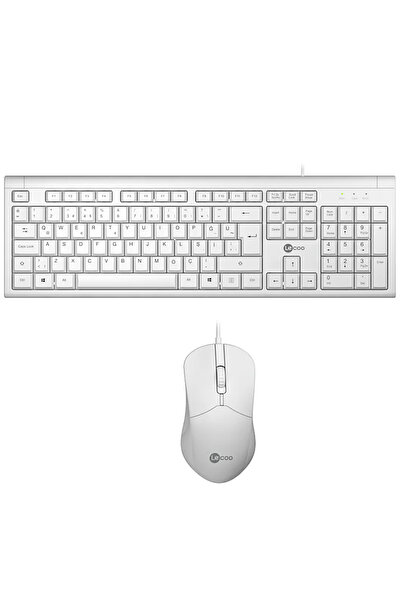 LENOVO LECOO CM101 USB KABLOLU BEYAZ Q KLAVYE & MOUSE SET