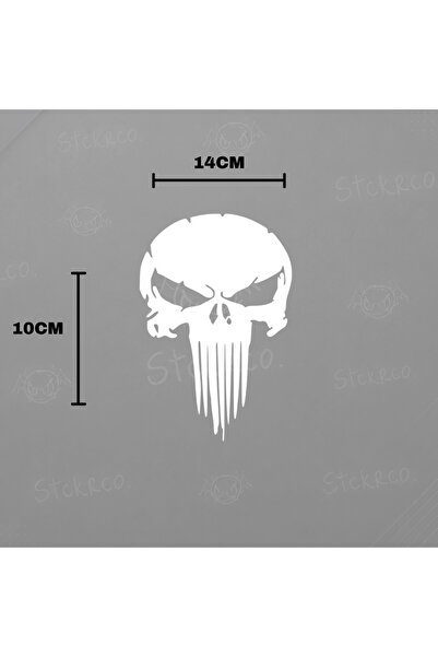STCKRCO Motor-Araba-Kask İçin Punisher Kuru Kafa Sticker Etiket 1 adet