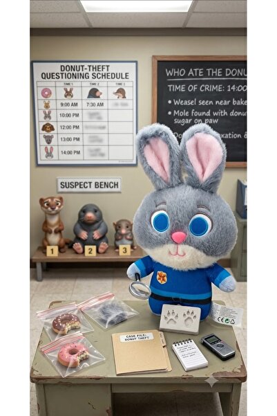 Pufline Zootropolis (Zootopia) Karakteri Judy Hopps Peluş Oyuncak