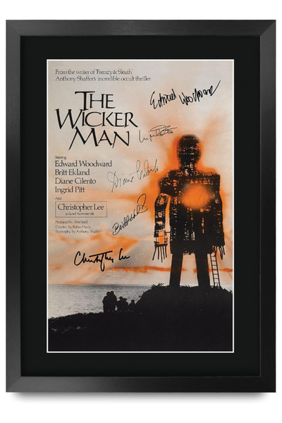 HWC Trading FR A3 The Wicker Man 1973 كريستوفر لي هدايا مطبوعة على شكل ملصق م...