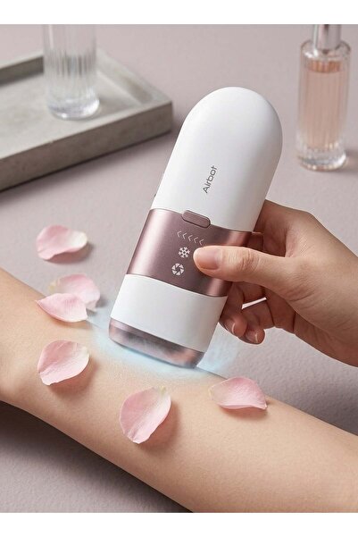 Airbot Aria Opal Laser Hair Removal Device IPL Ice Cooling Technology Hair Removal Handset Hair Removal Machine ChampagneGold