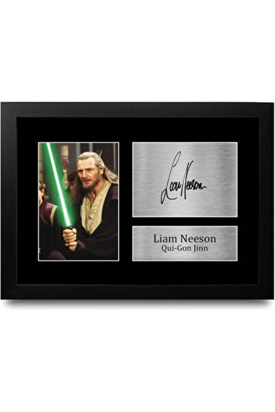 HWC Trading FR Liam Neeson Gift Signed FRAMED A4 Printed Autograph Star Wars ...