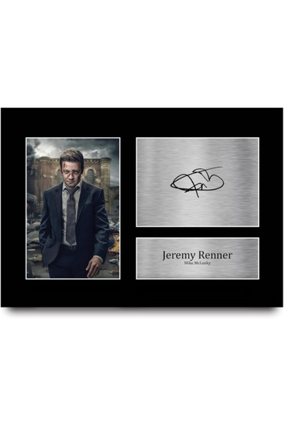 HWC Trading Jeremy Renner Mayor of Kingstown Gifts Printed Signed Autograph P...