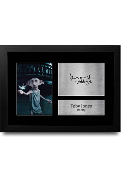 HWC Trading Toby Jones Dobby Harry Potter Signed Autograph Photo Display A4 M...