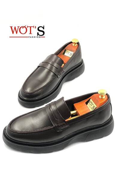 WOTS FASHION Wots hakiki deri erkek loafer