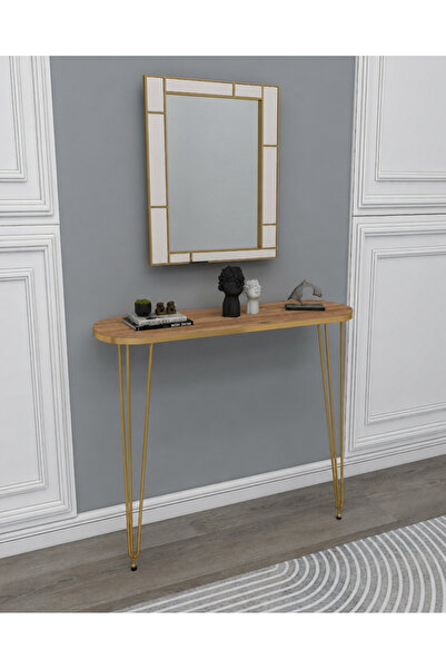 Lavientohome 80x18 DRESUAR ANTRE HOL DEKORASYON ÜRÜNLERİ ALTIN MODEL Çam Gold...