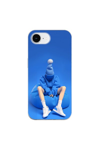 PPKin حافظة شفافة متوافقة مع iPhone 16e بتصميم No Face 5