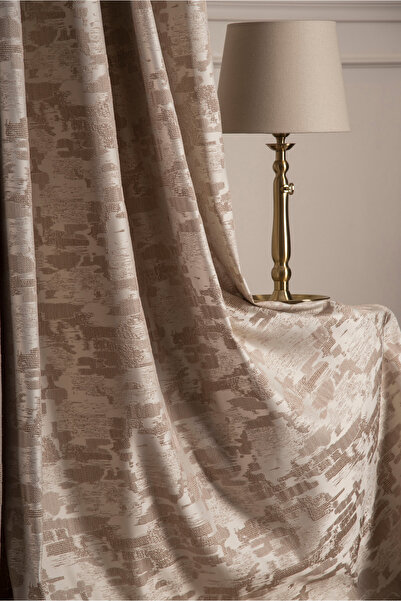 perdra Draperie Premium Bej |   Model Abstract Modern |   Decor elegant pentr...