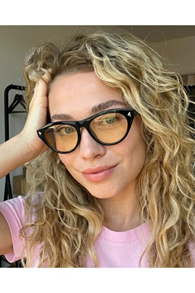 funeyes Patika Black Soft Glass Sunglasses Unisex Women Men