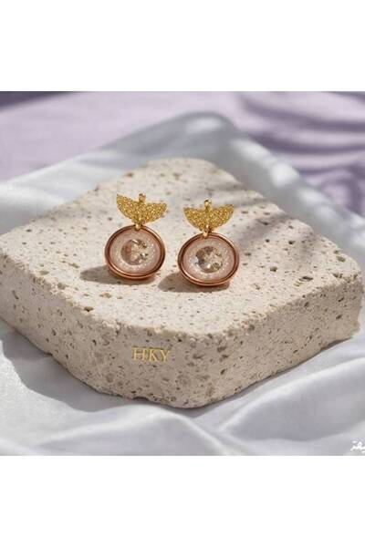 OEMS Soft Brown Bead Earring with a Distinctive Everyday Look