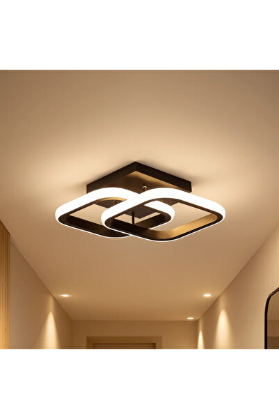 La Cucu Lustra LED VERTEX Matrix Romburi Suprapuse, Rame Metalice, 24W, 2 Rom...