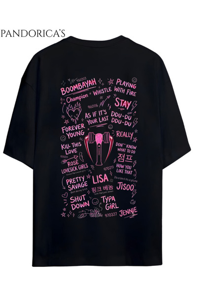 Grafftee Clothing Μπλουζάκι BLACKPINK Design Series με γραφή και στάμπα στο π...