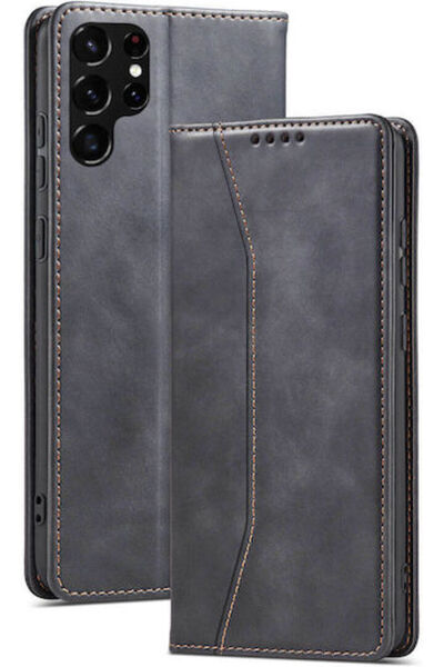 Other Bodycell Θήκη Βιβλίο από Συνθετικό Δέρμα PU, Μαύρο (Galaxy S22 Ultra) Κ...