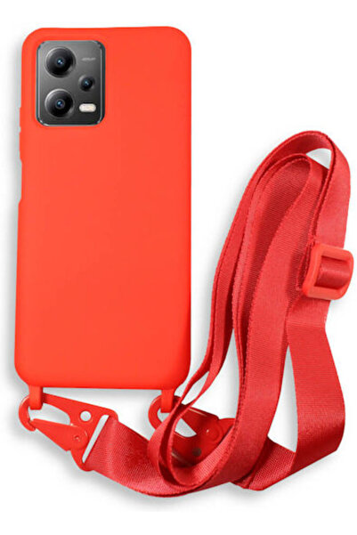 Other Bodycell Πίσω Θήκη Σιλικόνης με Λουράκι Κόκκινο (Redmi Note 12 5G / Poc...