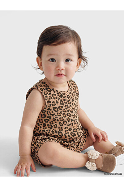 LC Waikiki Timeless Clothing & Timeless Choices Leopard Embroidered Muslin Ba...